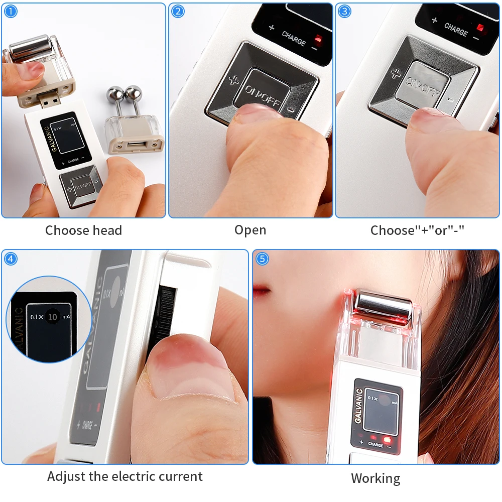 Гальваническая микротоковая машина для укрепления и отбеливания кожи