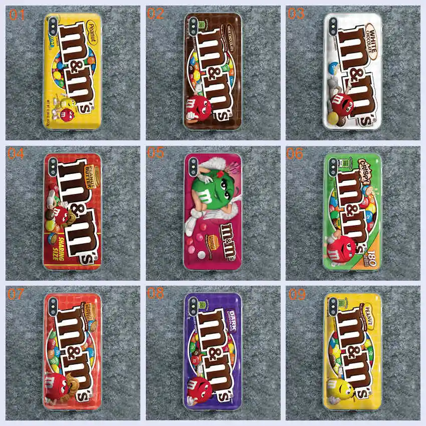 Чехол для Wiko Y80 Y70 Y60 Y50 вида 3 lite 3pro sunny4 плюс lenny4 плюс вид max шоколад M& M's чехол-накладка на заднюю панель из силикона и мягкого ТПУ с крышкой