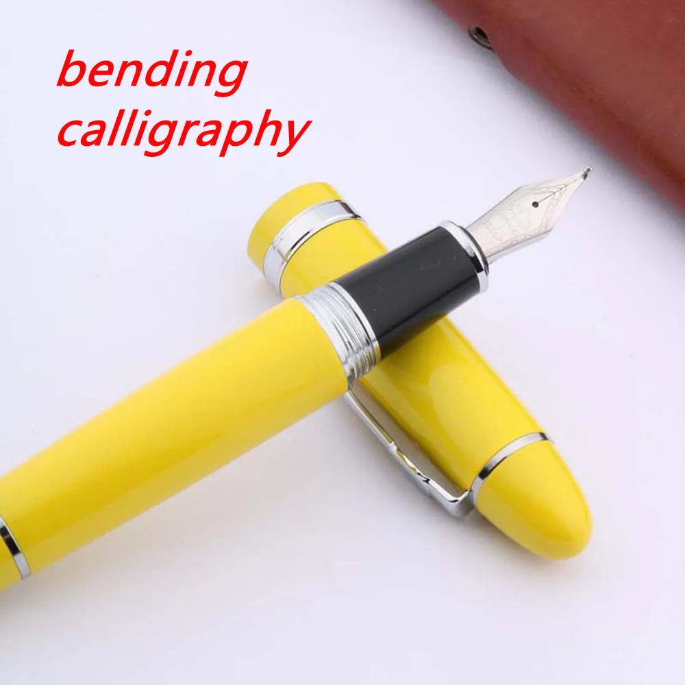 Желтая ручка jinhao серебряные аксессуары винтовая безопасная дизайнерская