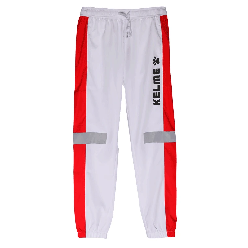 KELME Японская уличная одежда мужские брюки с полосками сбоку светоотражающие