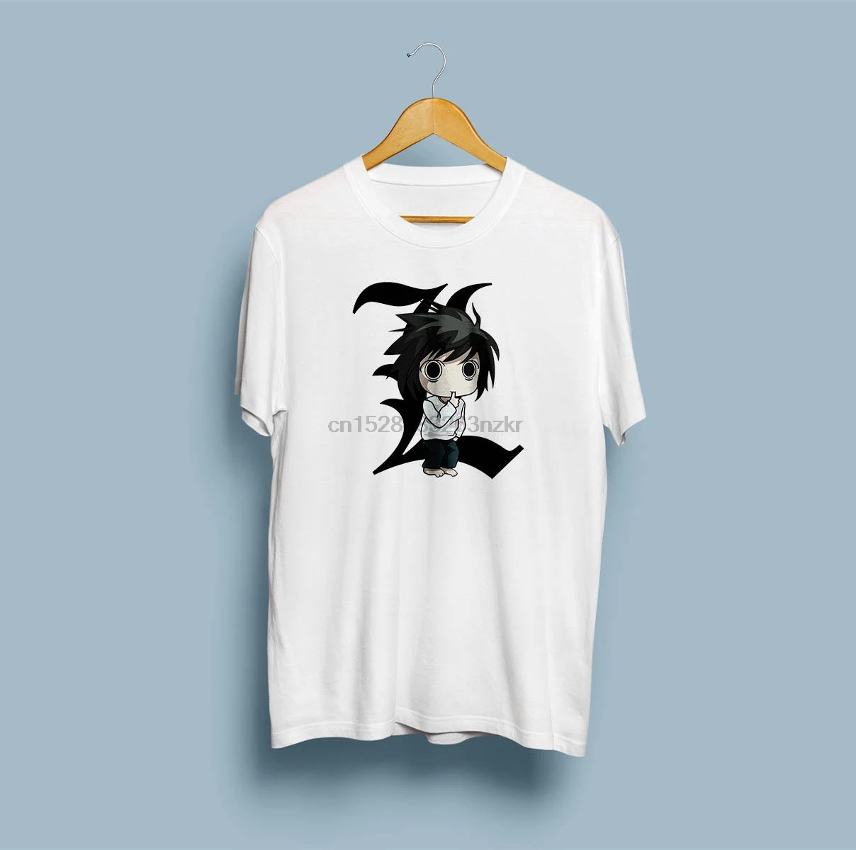 Новинка аниме с героями мультфильмов мужская черно-белая футболка футболки