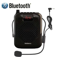 k500 portable 12w fm recording voice amplifier teacher microphone speaker with mp3 player fm radio recorder with waist belt
