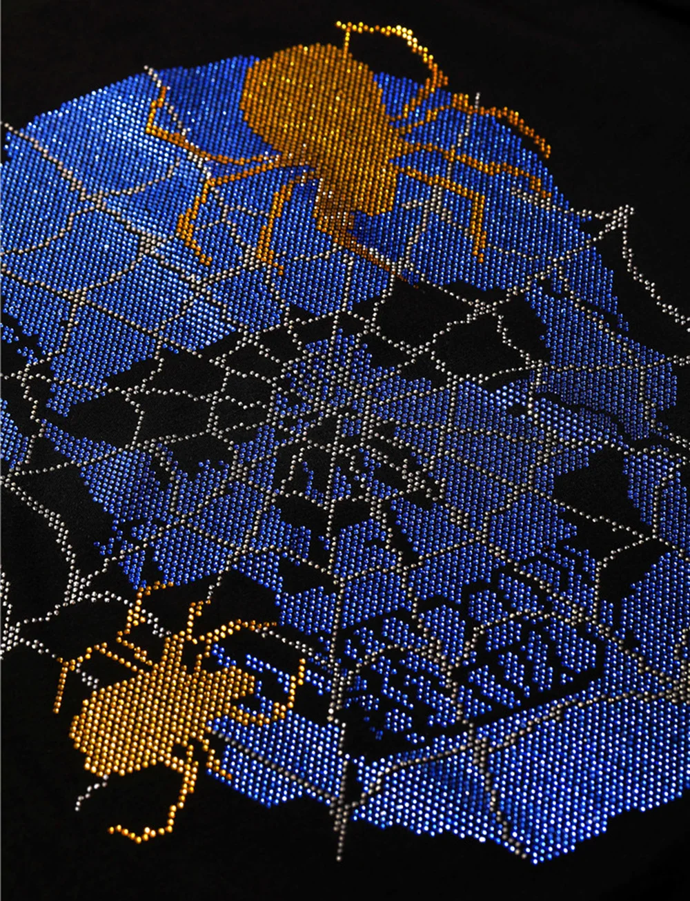 Футболка DUYOU мужская с коротким рукавом свободная Модная рубашка принтом паука