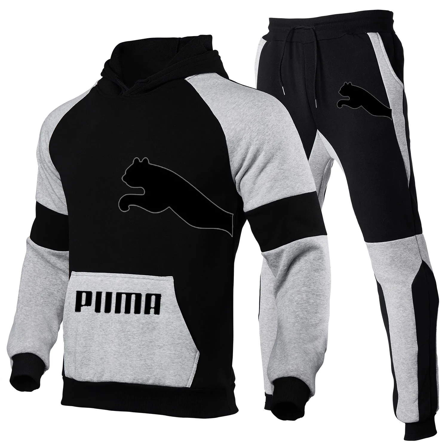 

Autumn 2021 Winter Brand Two Pieces Sets Thick hoodies Tracksuit Men/women Sportswear Gyms Fitness Training Hoodies Sweatshirts