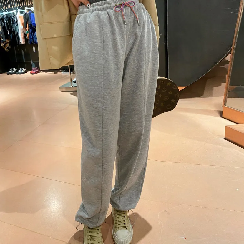 

2020 New Grey Women'S Sweatpants High-Waisted Feet Oversized Women'S Pants Spring Autumn Winter Женские штаны