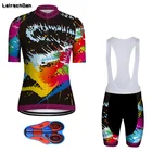 LairschDan Женский комплект из Джерси для велоспорта, одежда для шоссейного велосипеда, Женская дышащая одежда для горного велосипеда, Женский костюм для велоспорта