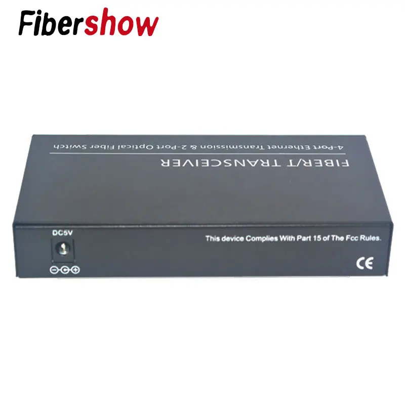 Гигабитный Ethernet коммутатор волоконно оптический медиаконвертер 4 RJ45 2 SFP 10/100/1000 M