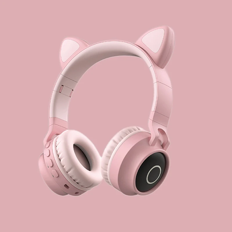 

New Cat Ear Headphones Wireless Bluetooth Light-Emitting Headset Foldable Sport Earphone Mic Headphone Handfree MP3 Player