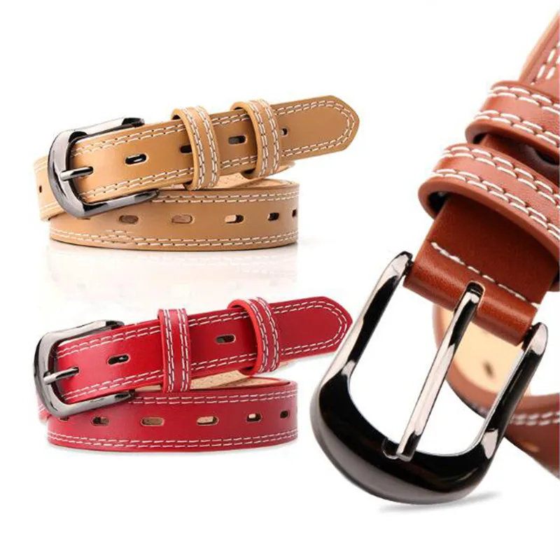 

105cm*2.4cm PU Belt Women Luxury Female for Jeans Waist Band Waistband cinturon fino mujer