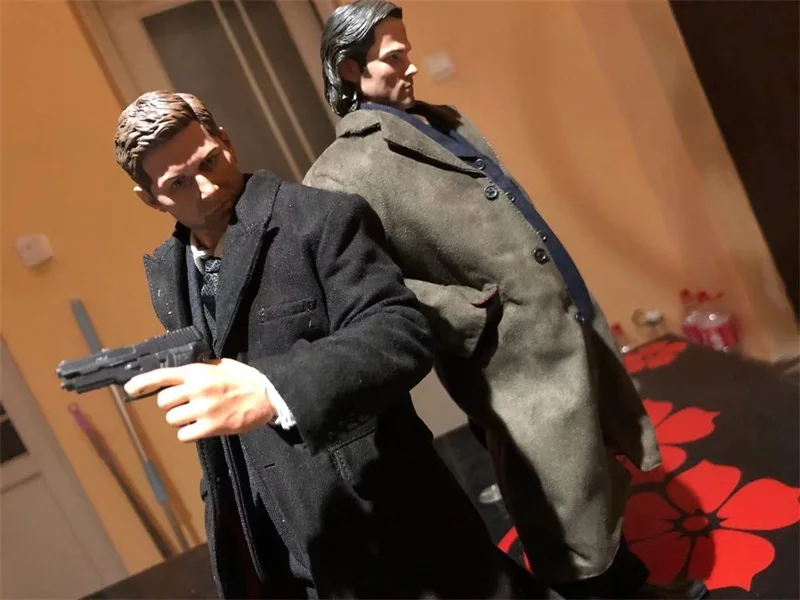 

In Stock For Sale 1/6th Sam Winchester Male Head Sculpture For Usual 12inch Doll Action Figures