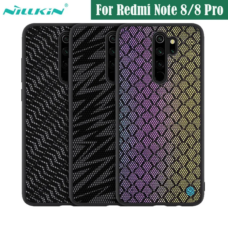 

Case for Xiaomi Redmi Note 8 Pro Cover NILLKIN Twinkle Case Polyester Mesh Reflective Back Cover for Redmi Note8 global version