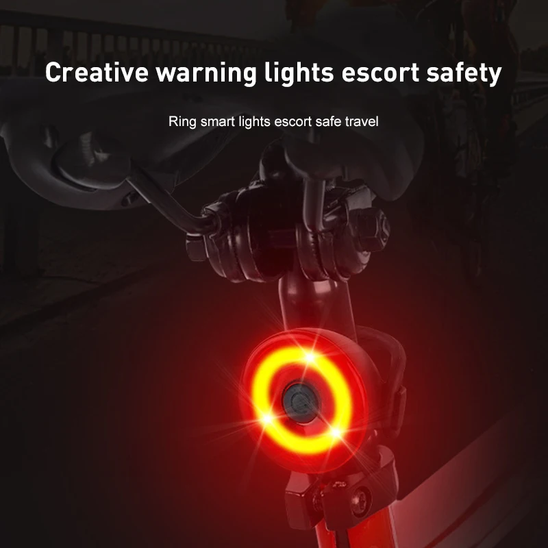 

Bicycle LED Tail Front Or Rear Light FLASH MODE Mountain Bike Waterproof Bright Taillight Safety Warning Cycling Lights
