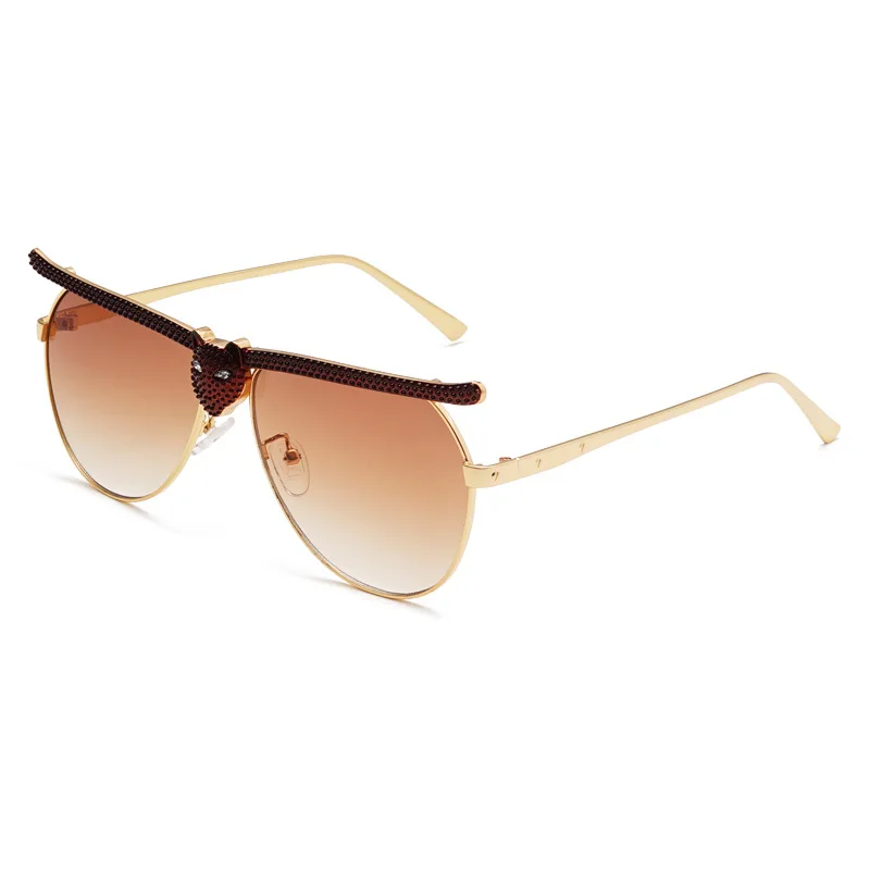 Для женщин и мужчин солнцезащитные очки 2021 Мода класса люкс с принтом головa кота