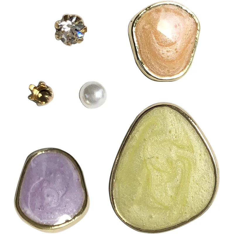 

Japan and Korea joker 3 sets earrings fashionable temperament women drop oil earrings geometric new earrings