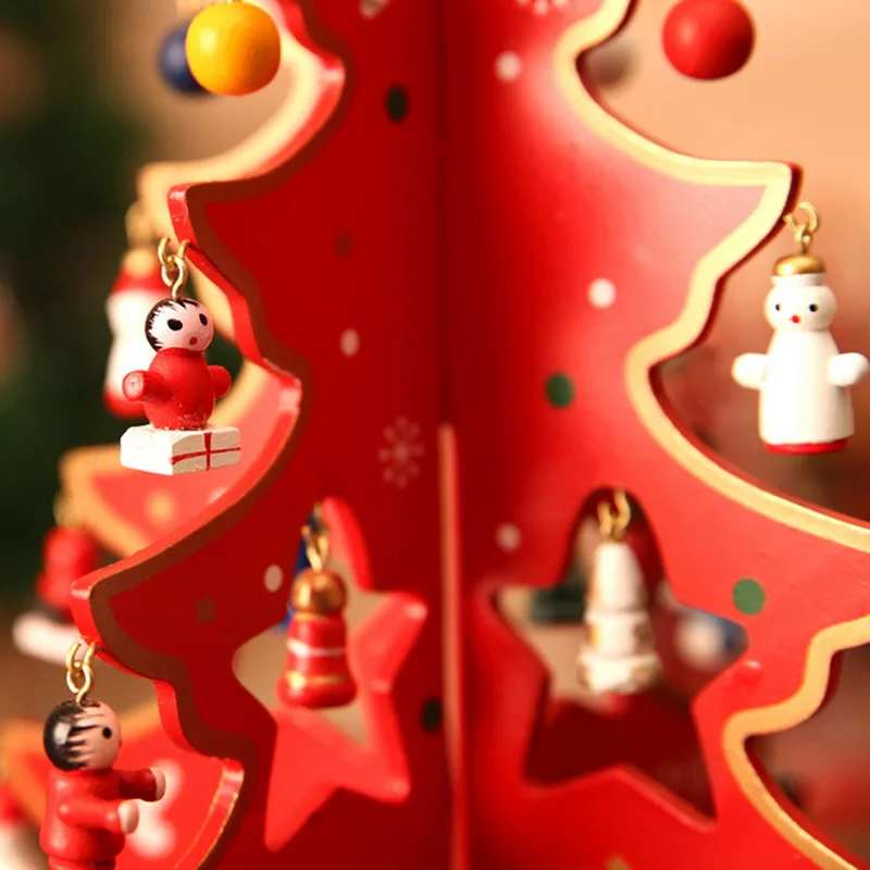 DIY подарки Новогоднее украшение стола рождественская елка Настольный Декор для