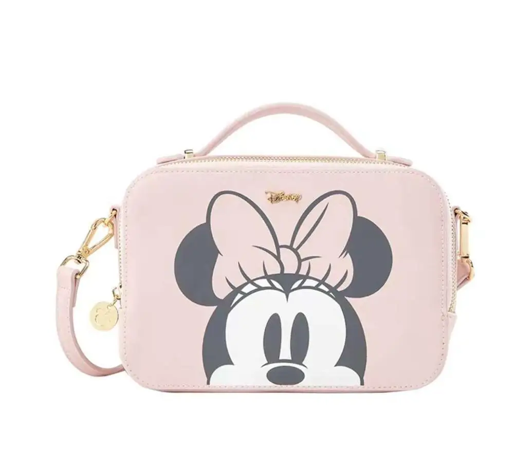 disney mickey mouse lady camera bag cartoon cute messenger bag soulder bag fashion mickey small handbag square bag free global shipping