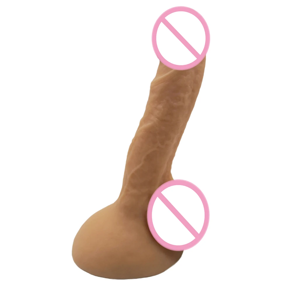 23*3 5 см супер Реалистический Пенис гибкий мягкий пенис утешение вибратор секс с