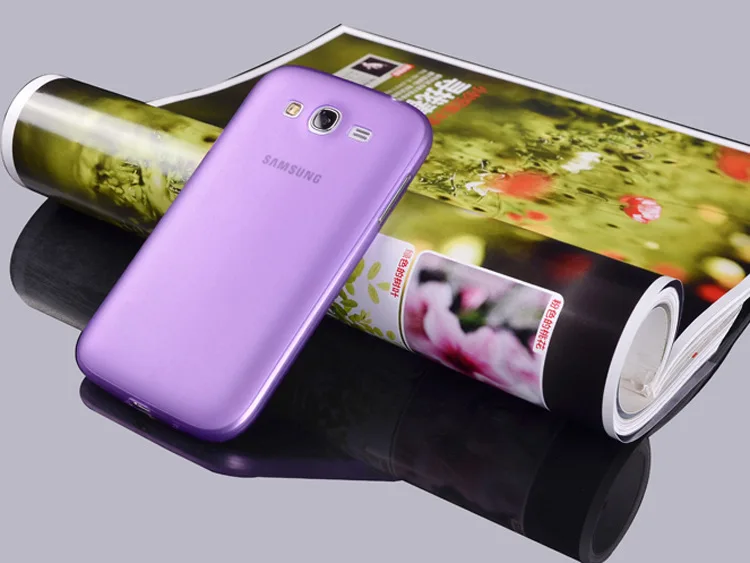 Отличная цена ультра тонкий полупрозрачный чехол для Samsung Galaxy Grand i9082 мягкий