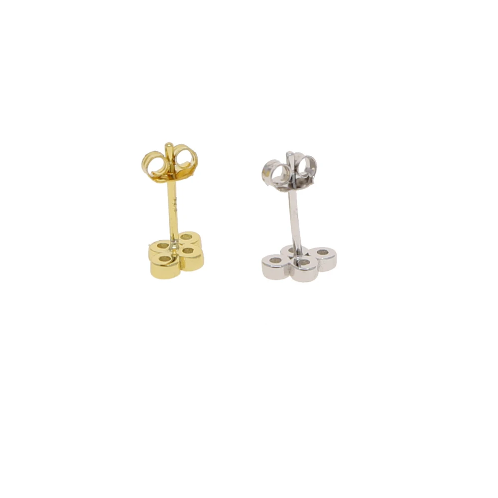 

Hot sale simple lovely stud earrings 100% 925 sterling silver clear shiny cz mini earring for women wedding delicate party gift