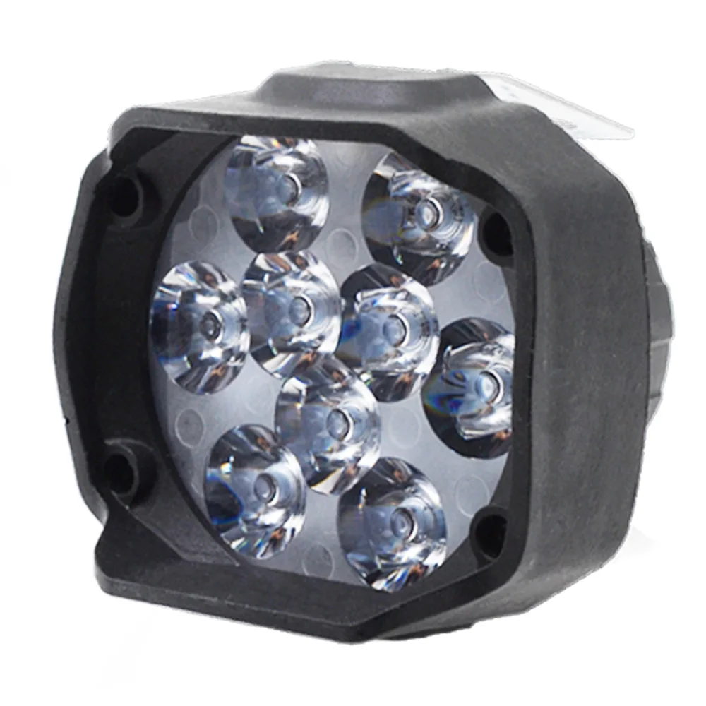 White 9Leds Светодиодный Белый рабочий светильник 9 светодиодный вспомогательный 15 Вт 1500лм грузовик мото мотоциклы головной светильник скутеры противотуманный светильник рабочий Точечный светильник 6000K - Цвет: White 9Leds