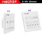 MiBOXER L1 L4 14 канала вывода, независимым управлением, настенный 4-канальный 0  10V светодиодный светильник лампа Панель диммер AC100  240V