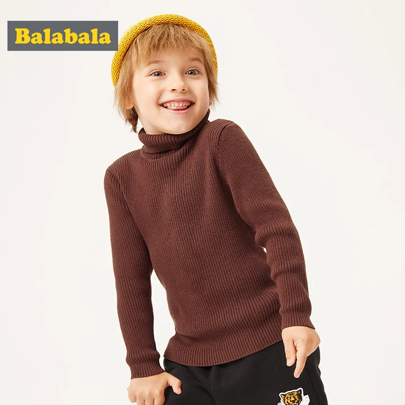 Свитер Balabala детский осенне зимний с высоким воротником 2019|Свитера| |