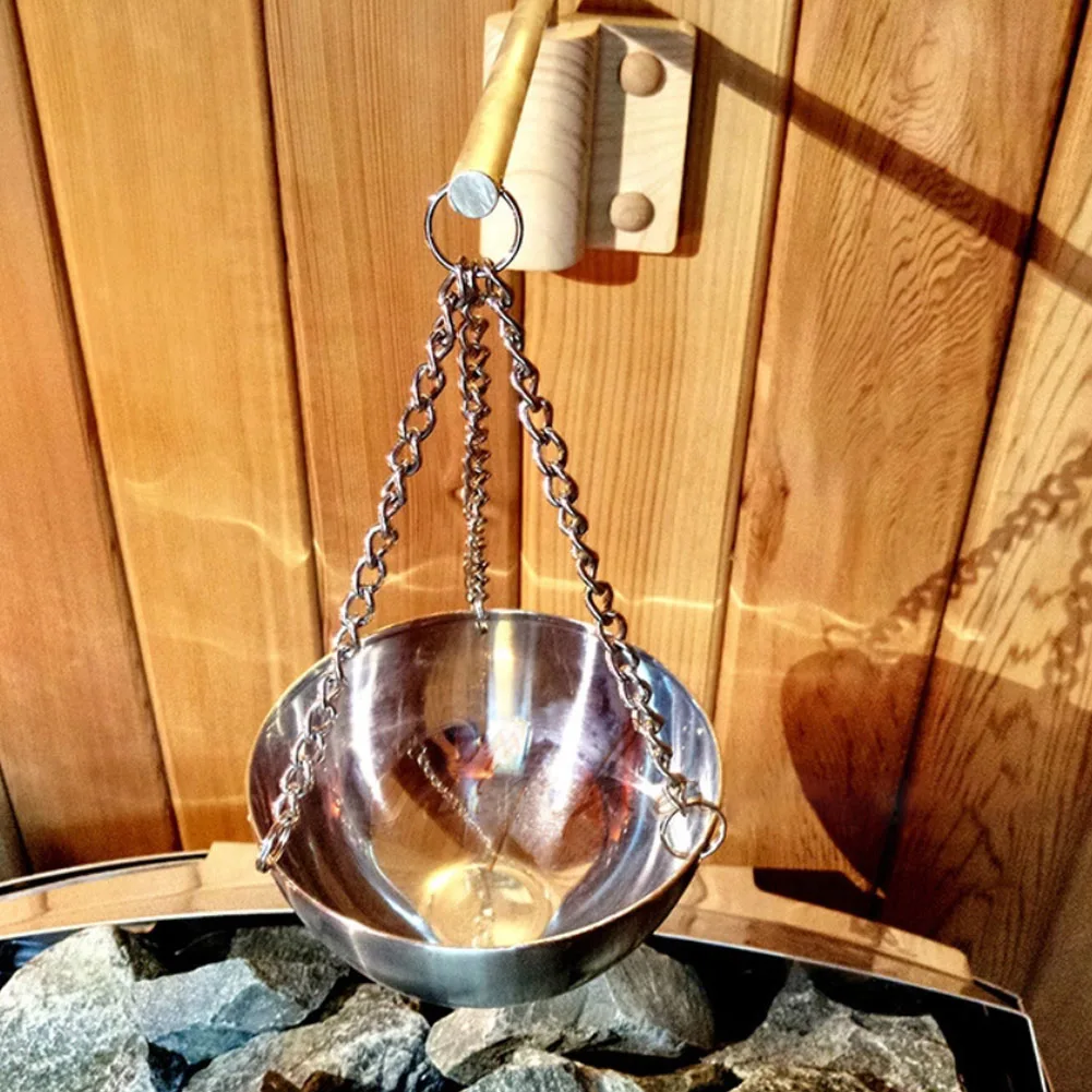 

Stainless Steel Sauna Aroma Bowl Cup Essential Oil Bowl Sauna Room Accessories