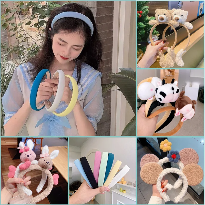 

Ободок для волос детский с изображением фруктов и животных