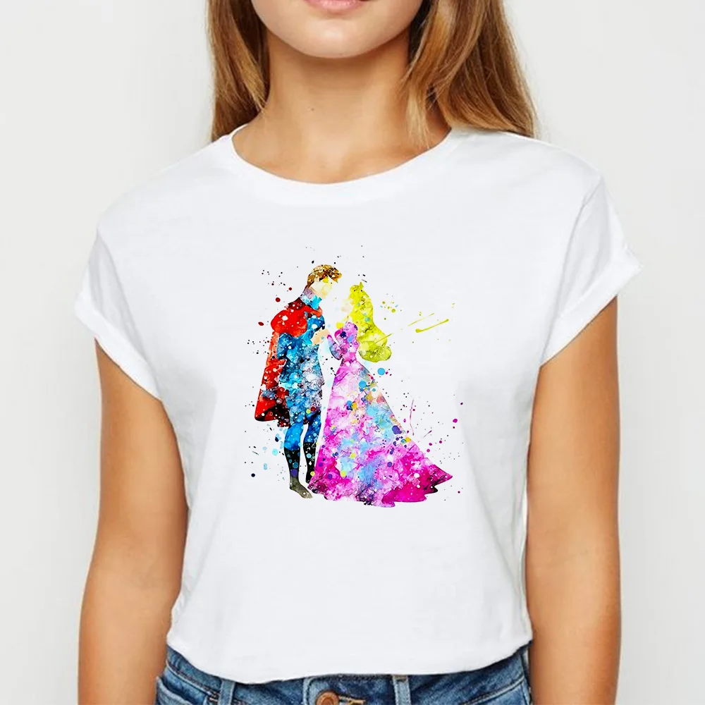 

Vogue T Shirt Princess Prince Kawaii Harajuku Women Ullzang Cute T-shirt grunge aesthetic Graphic Tshirt 90s Fashion Top Female