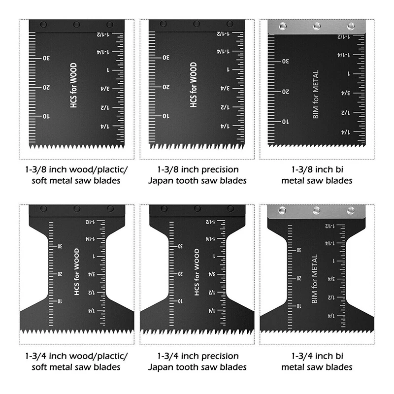 

20pcs Quick Change Oscillating Saw Blades Cutter For Fein Multimaster Multi -Purpose For AEG Batavia Black Decker Bosch