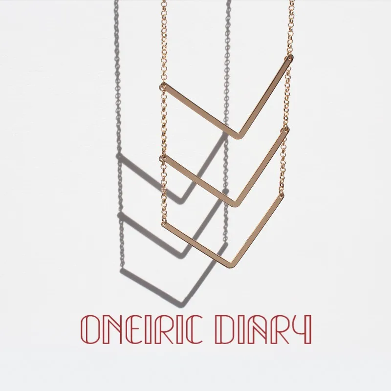 Ожерелье ONEIRIC с геометрическим рисунком для женщин массивное модное Ювелирное