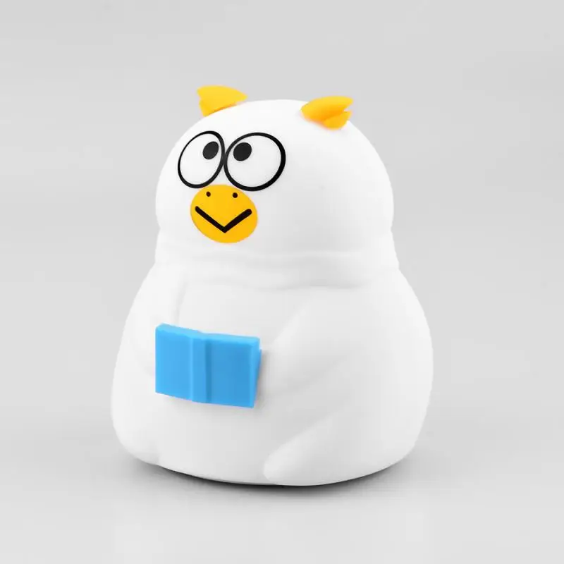 Милая креативная силиконовая лампа с usb зарядкой цветная детская Ночной
