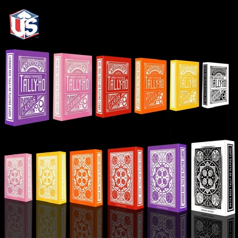 Tally Ho обратный Роза карточные игры вентилятор обратно красочные палубе Ellusionist