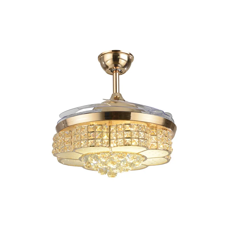 Хрустальный потолочный вентилятор в европейском стиле лампа для дома гостиной