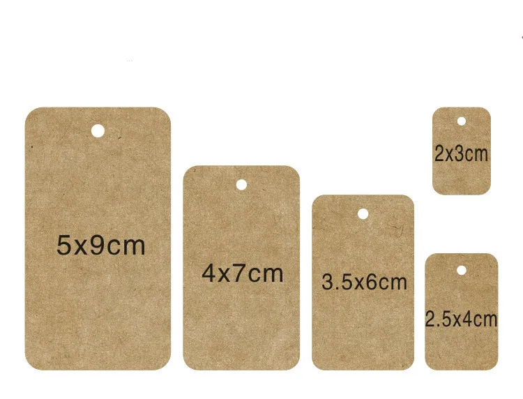 100 шт. Бумага теги белого цвета ручной работы свадьбы Рождества этикетка с