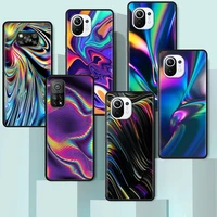 colorful color neon texture case for xiaomi mi poco x3 nfc 10t pro 5g 9t m3 11 note 10 lite black ultrathin phone painted cover