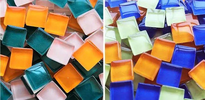300 шт одноцветная квадратная стеклянная мозаичная плитка искусство и ремесло материал мозаичная плитка для хобби креативное изготовление детская головоломка 10 мм