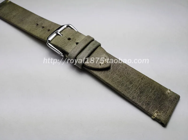 

Crazy horse leather leather strap Vintage Leather Watch Strap 18 19 20 21 22mm Watchband Handmade Quality Watch Band For Omega
