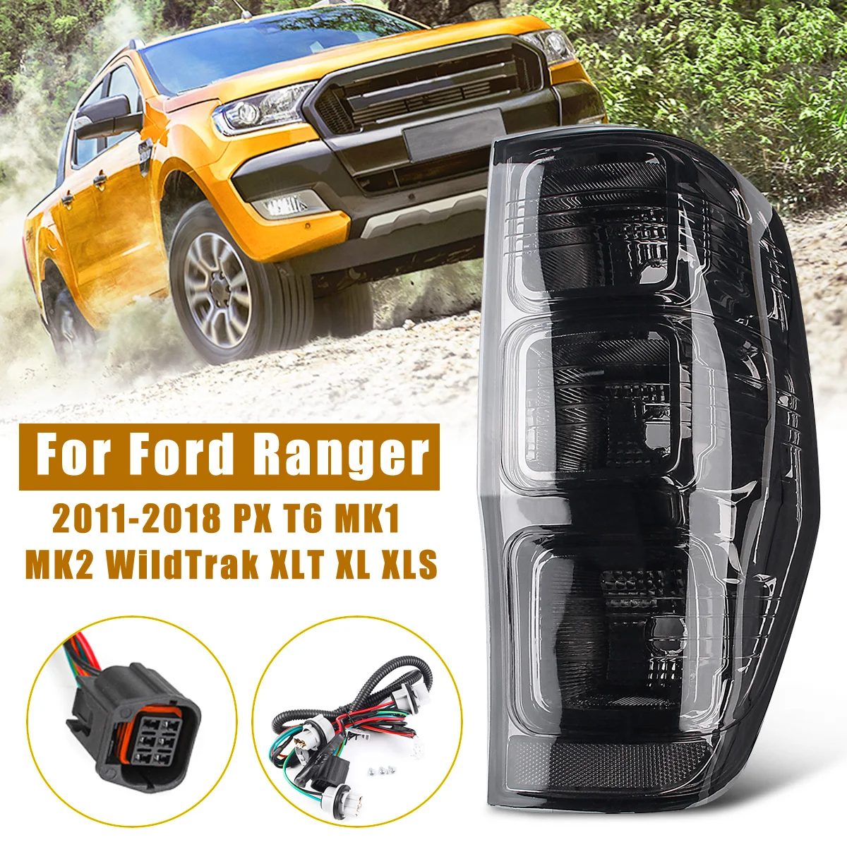 

Задние подсветки для Ford Ranger PX T6 MK1 MK2 WildTrak XLT XL XLS, 2 шт.