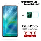 Защитное закаленное стекло 2 в 1 для Huawei P40 Lite P40Lite E, пленка для объектива камеры, протектор экрана для huawei p 40 lite, легкое стекло