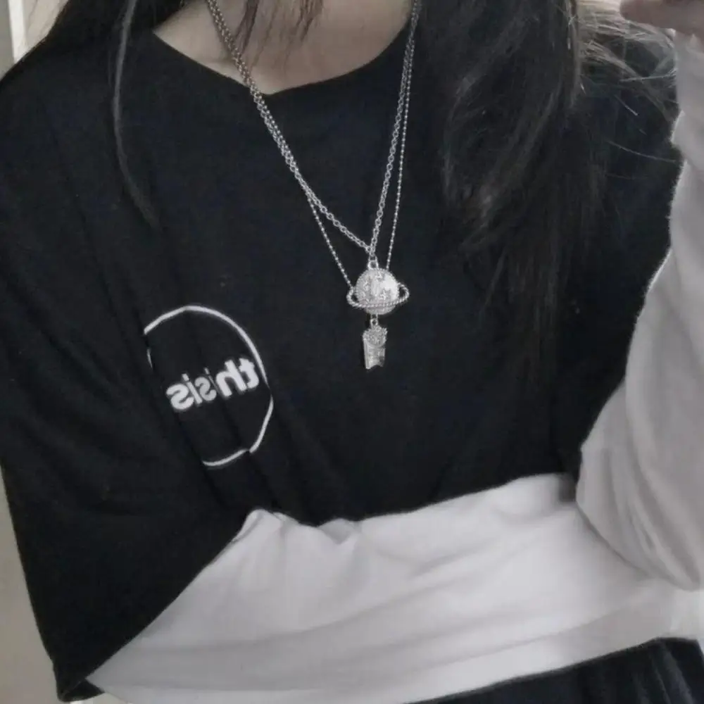 Металлическая подвеска в стиле панк с мультяшным медведем Кроликом ожерелье хип