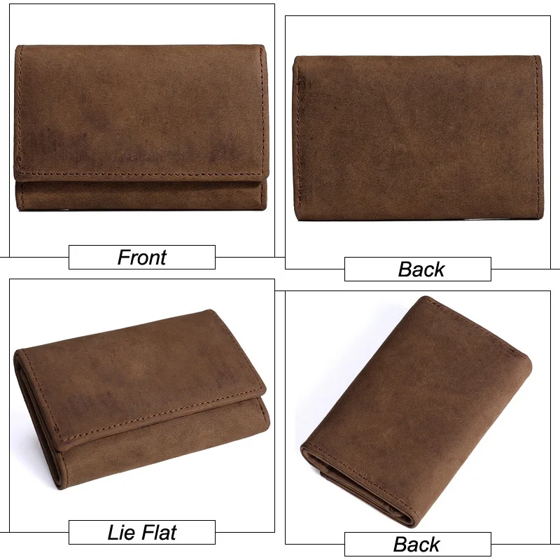 

THREEPEAS Men 100%Genuine Leather Key Wallets Money Holder Bags