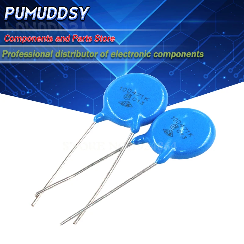 10 шт. Варистор 10D471K 470 в piezoresistor 10D471 | Электронные компоненты и принадлежности
