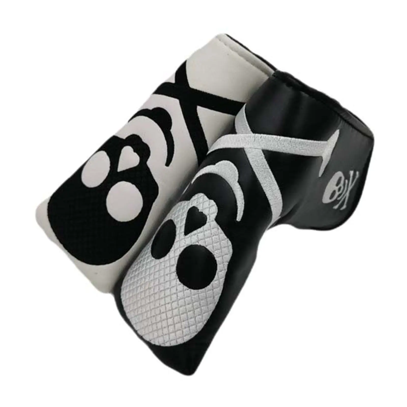 

Golf Club Headcover Skull Pattern Magnetic Closure Women Men Leather Golf Head Cover Protection for Driver Fairway Accessories