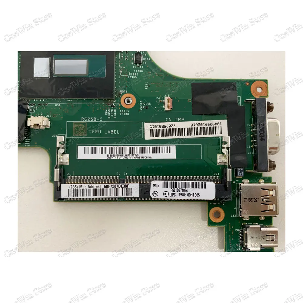 00HT385 для ThinkPad X250 20CL 20 см Lenovo ноутбука интегрированная материнская плата NM-A091