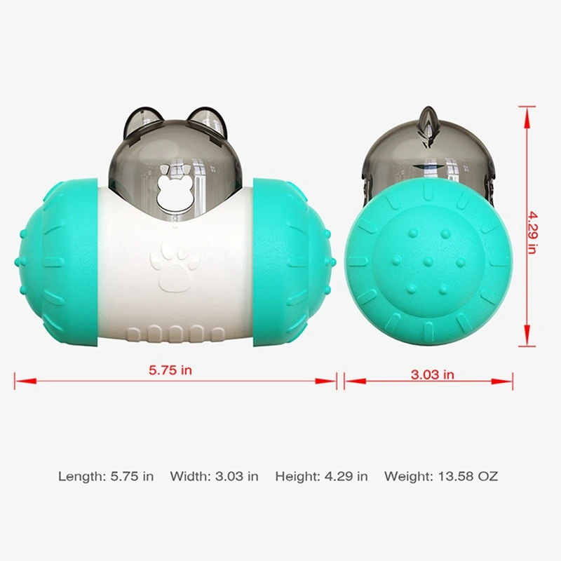 

Pet Tumbler Puzzle Slow Food Leakage Ball Without Electric Pet Interactive Food Leakage Rocking Ball Toy For Cat And Dogs