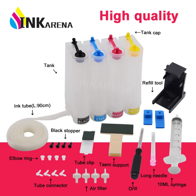 Чернила Ciss для Canon pixma PG40 CL41 PG445 CL446 PG510 CL511 PG440 CL441 PG545 PG540 CL541 с системой чернил полные