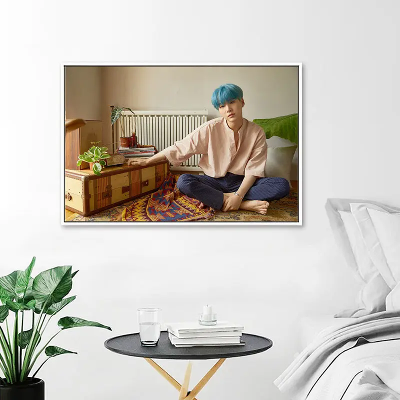 Kpop Bangtan Плакаты для мальчиков и принты корейский певец ремешок хобби настенное