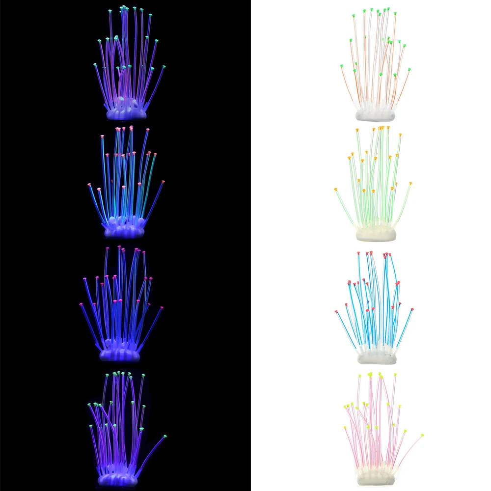 Аквариумное Силиконовое искусственное Коралловое украшение растительный декор