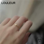 LouLeur простое симпатичное платье с 925 серебряное кольцо 18K золото в форме сердца кольца для женщин кольцо 2021 тренд серебро 925 ювелирные изделия на каждый день